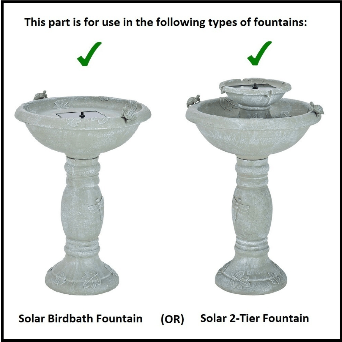 Smart Solar Outdoor Fountains Smart Solar-On-Demand Kit with Battery Pack (for Birdbath or 2Tier Fountain) 20UNPKDT Smart Solar-On-Demand Kit with Battery Pack (for Birdbath or 2Tier Fountain) 20UNPKDT