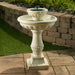 Smart Solar Outdoor Fountains Palermo / Antique White / 21" L x 21" W x 32" H Smart Solar Palermo Antique White 2-Tier Solar Outdoor Fountain 34389MM1