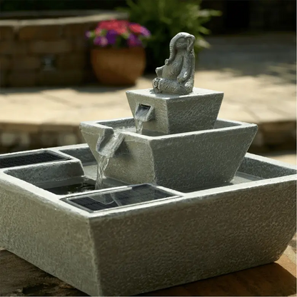 Smart Solar Outdoor Fountains Zen Elephant Solar Fountain / 13.58" W x 11.61" H Smart Solar Zen Elephant Solar Fountain 10392M01