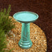 Smart Solar Wingate Ceramic Traditional Birdbath 207239-MG