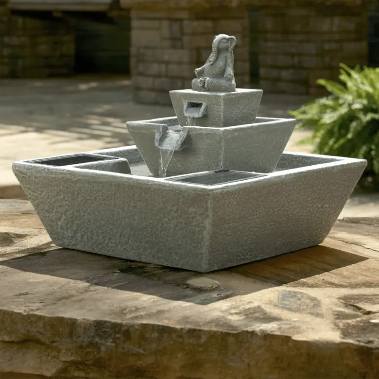 Smart Solar Zen Elephant Solar Fountain 10392M01 10392M01