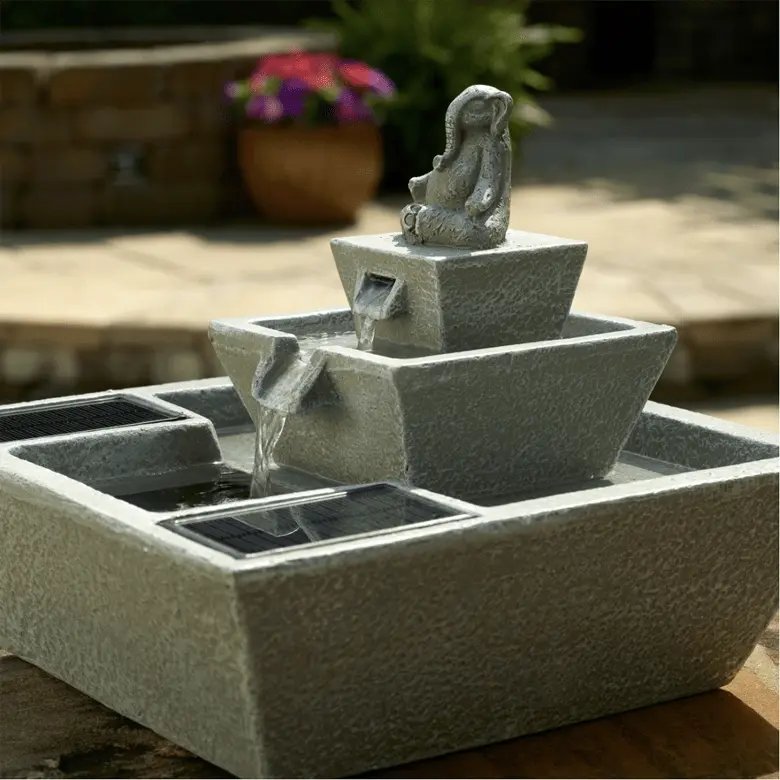 Smart Solar Zen Elephant Solar Fountain 10392M01 10392M01